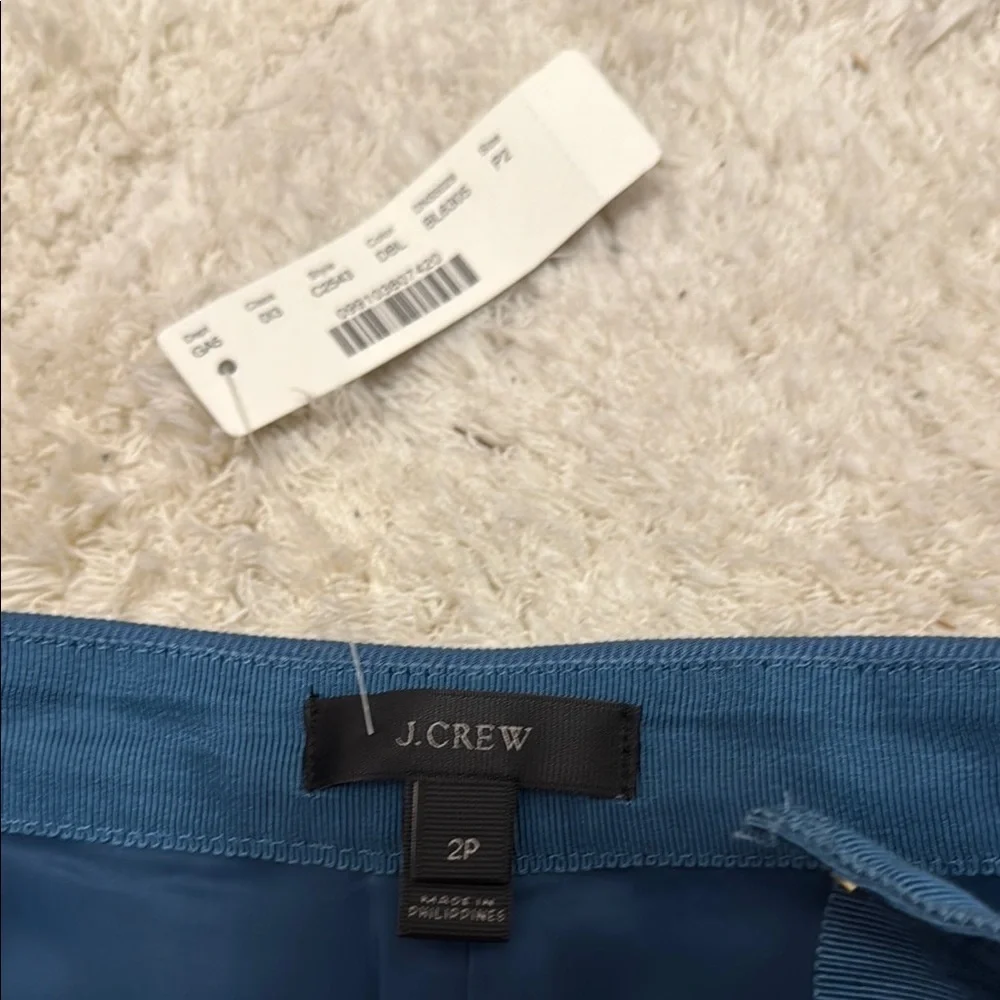 💙NWT J. Crew Blue Pencil Skirt with Gold Zipper